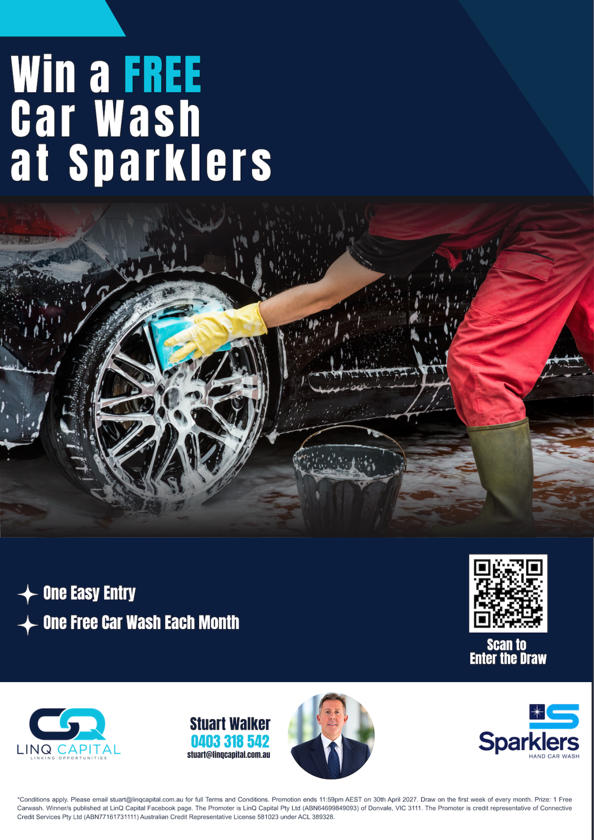 LinQ Capital X Sparkler's Carwash poster